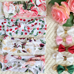 Top Knot Headbands - Christmas Collection