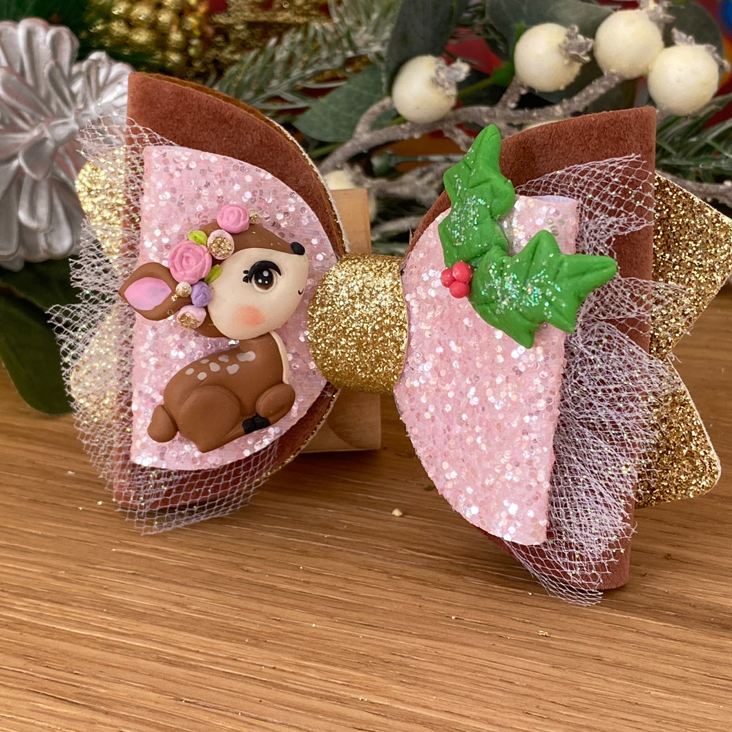 Christmas Chloe Big Bow - Little Fawn