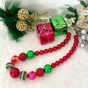 Christmas Necklace - Santa Red