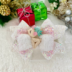 Christmas Chloe Big Bow - Merry Deer Luxe Bow