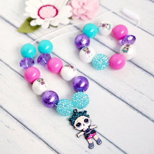Bubblegum Necklace and Bracelet Set - LOL Cosmic Queen