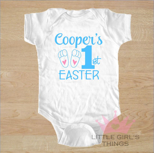 Easter Onesie - My First Personalized Blue