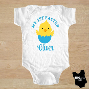 Easter Onesie - My First Personalized Chick in Egg