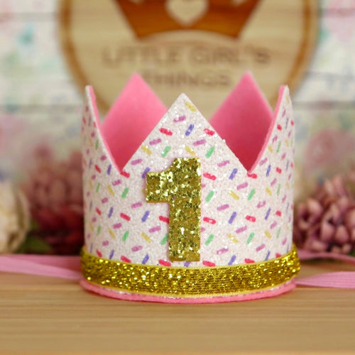 1st Birthday Crown - Funfetti