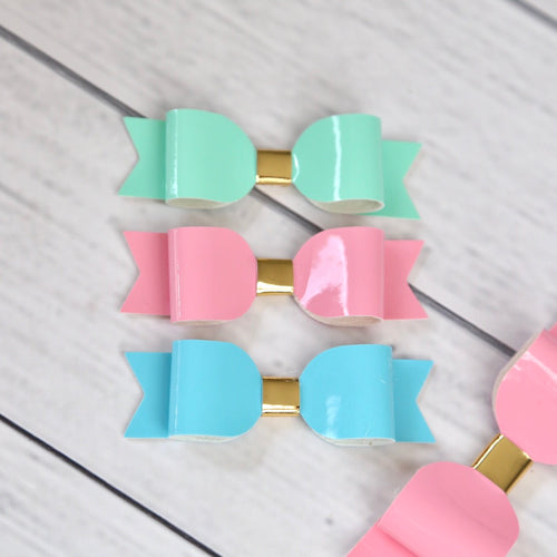 Mini Mia Bow - Patent Leather (3 Colours)