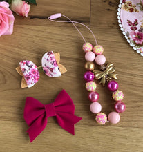 Bubblegum Necklace - CLAIRE Pinks and Gold