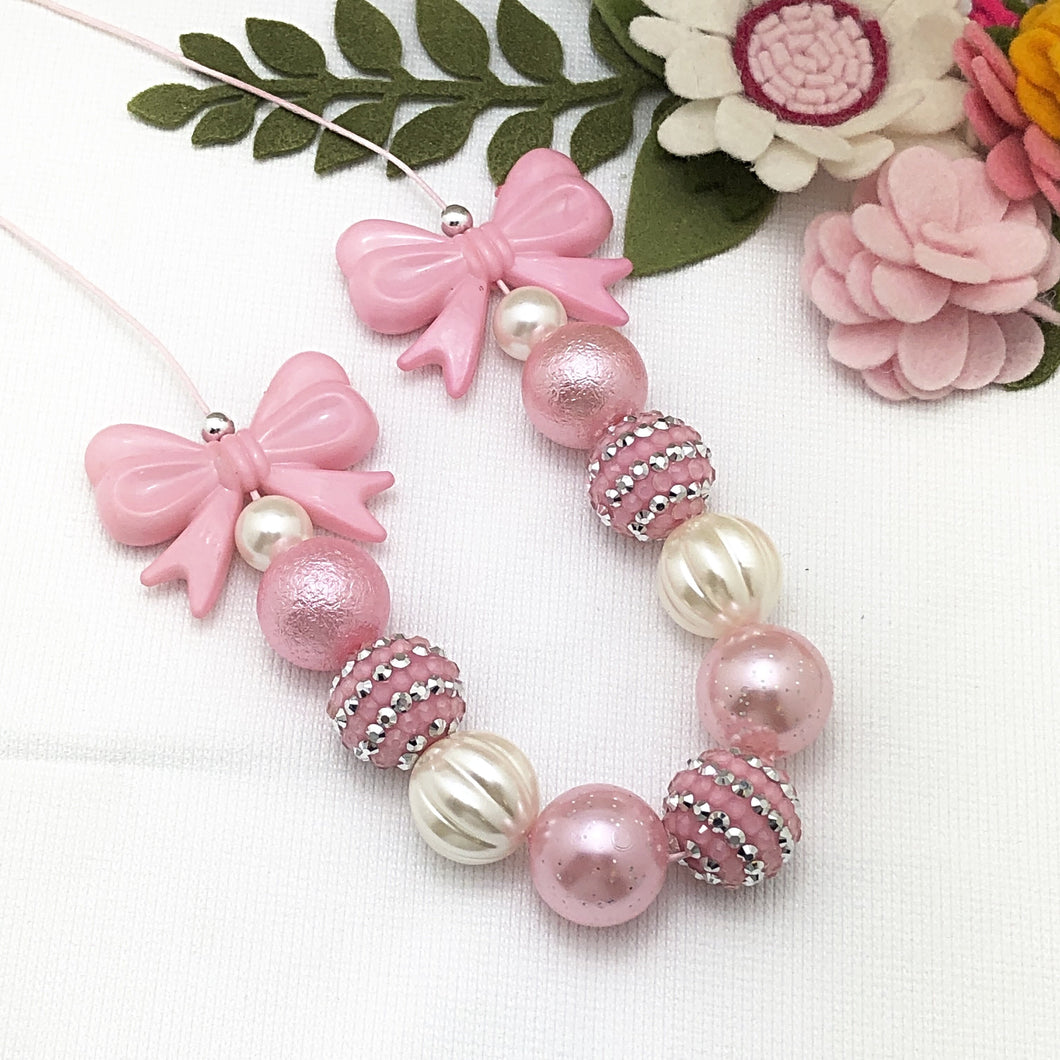 Bubblegum Necklace - Pink Bows