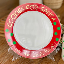 Santa Plate Set - Cookies for Santa RED Plate