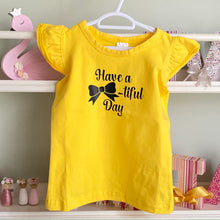 Yellow Flutter - Bow Bodysuit/Tee